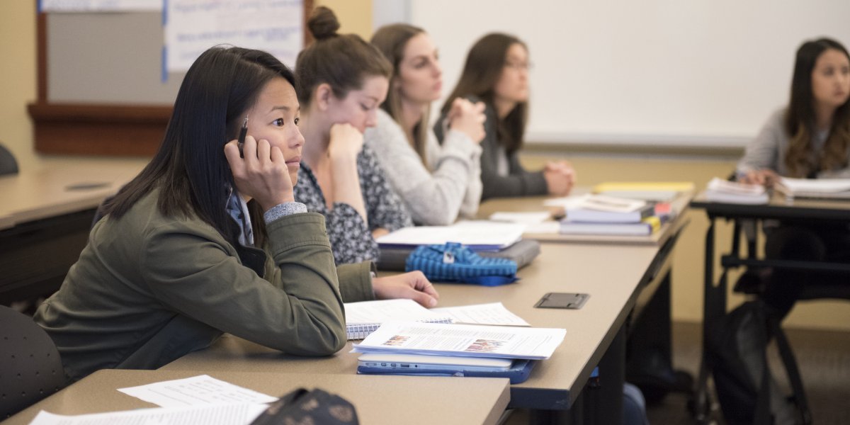 Students in a classroom