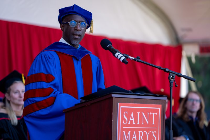 Br. Ernest Miller speaks at Commencement