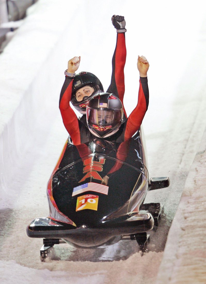 Valerie Fleming bobsledding