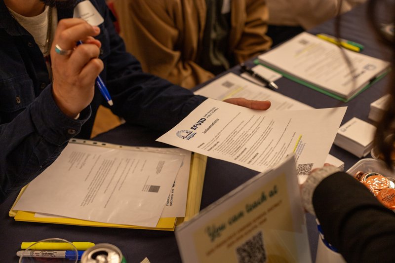 Flyers handed out at the fair