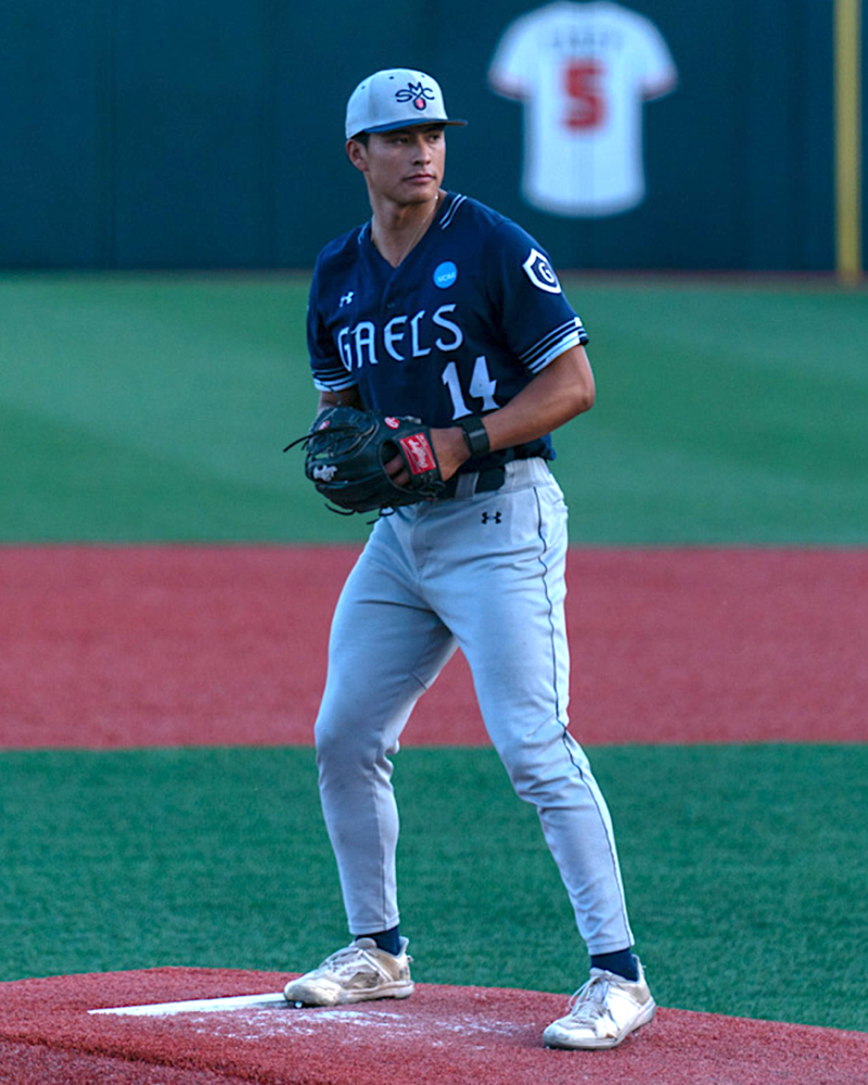 Reliever Daniel Castro at 2025 NCAA Tournament against OSU
