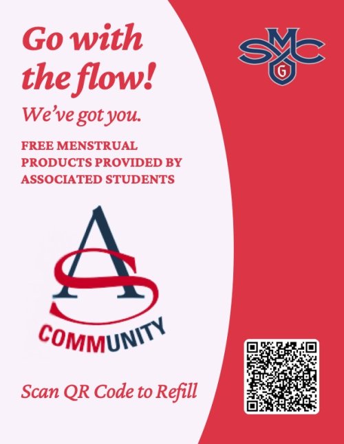 Associated Students Menstrual Product Flyer