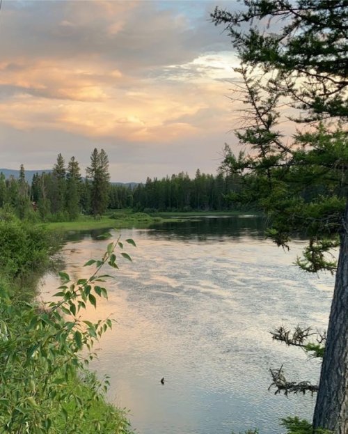 Light on the Swan River, Montana