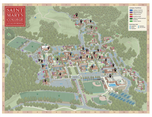 Map of GI bathrooms on campus