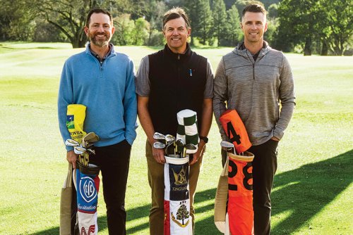 Josh Smith (center) with Buster Posey (right)