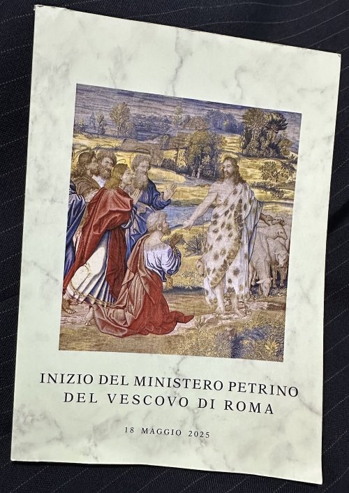 Mass booklet for Pope Leo XIV Inaugural Mass in May 2025