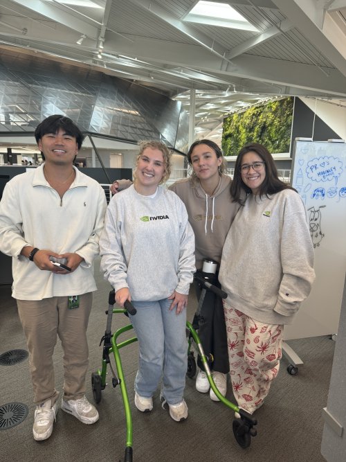 Gracie Martin '25 and other NVIDIA interns