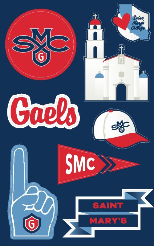 Saint Mary's sticker sheet
