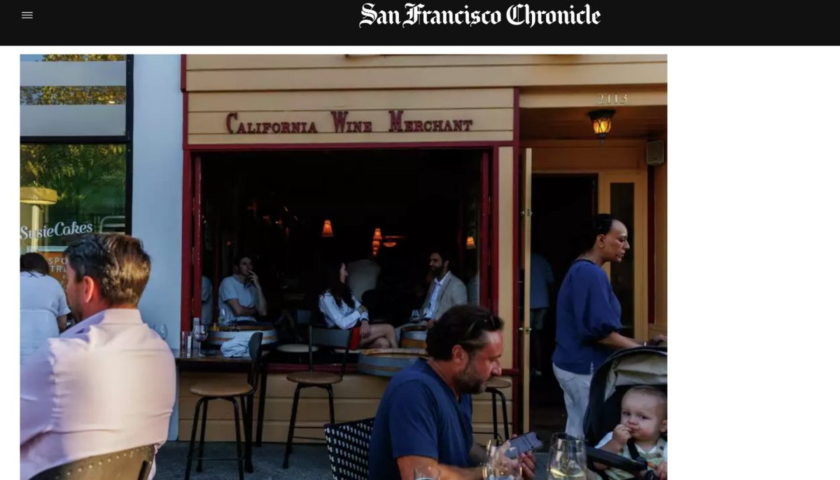 California Wine Merchant photo from the San Francisco Chronicle