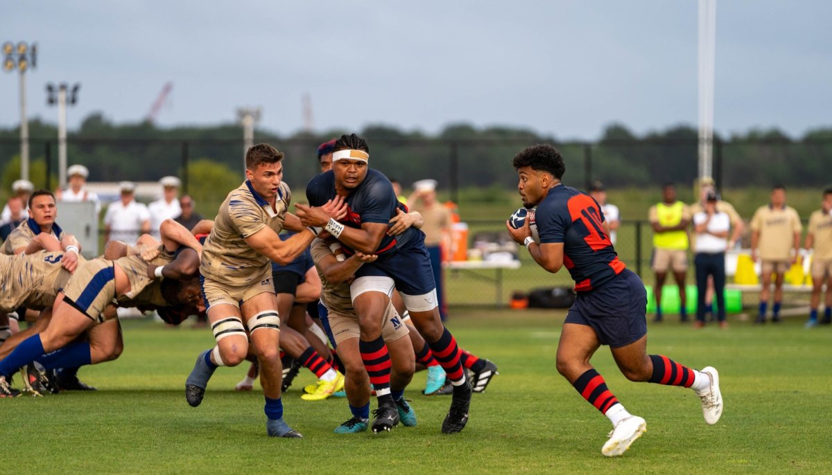 SMC Rugby Team taking on Navy on at Rugby Nationals