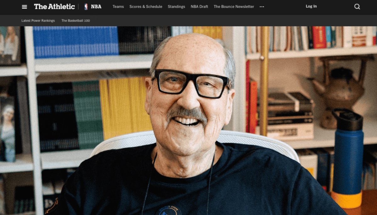 Tom Meschery portrait for The Athletic