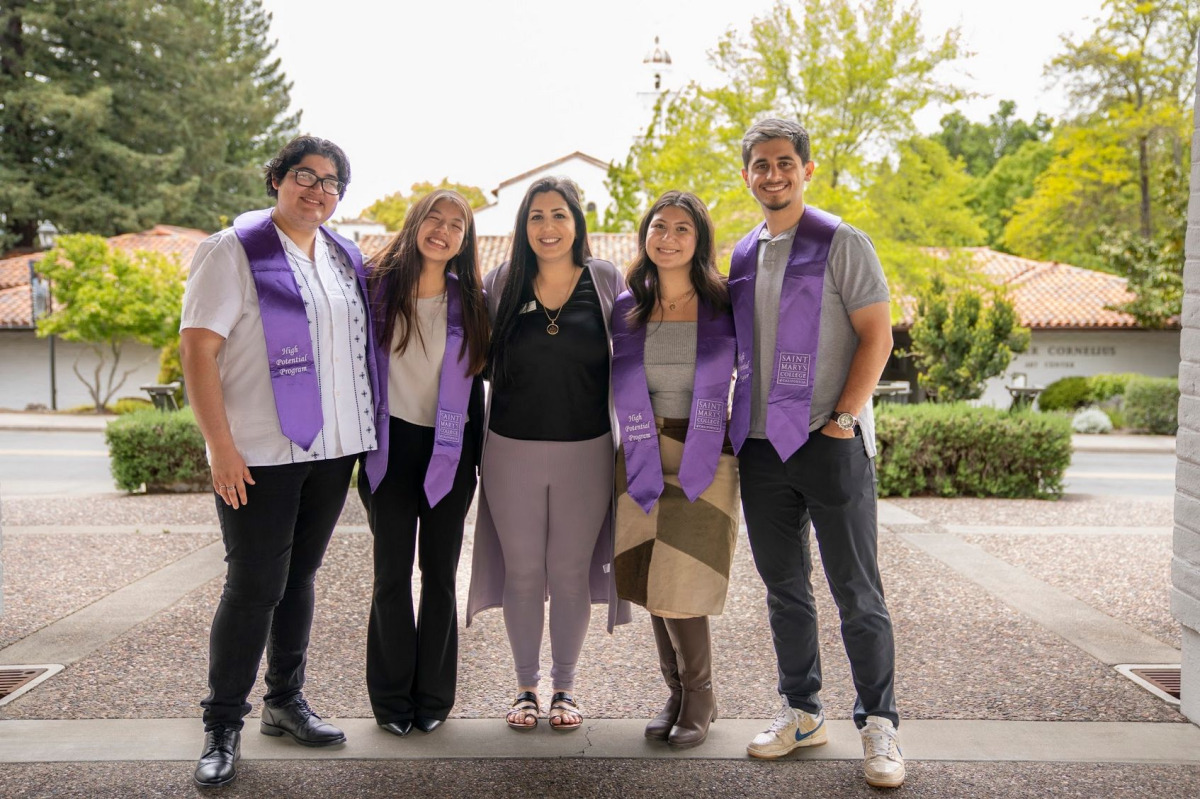 Hernandez with other High Potential Program students