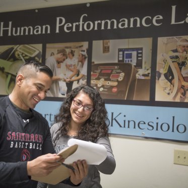 Students in the Human Performance Lab