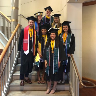 EES seniors on graduation day