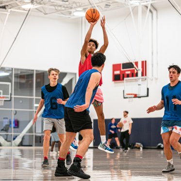 Students Playing Basketball