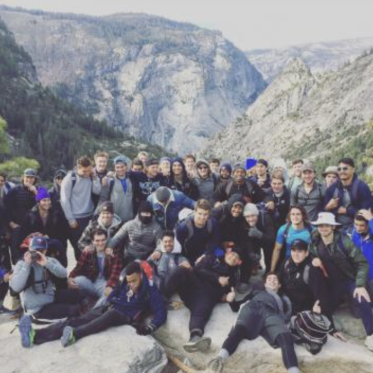 Rugby Team Photo in Yosemite