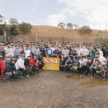 Rugby Team Photo at Paintball Activity