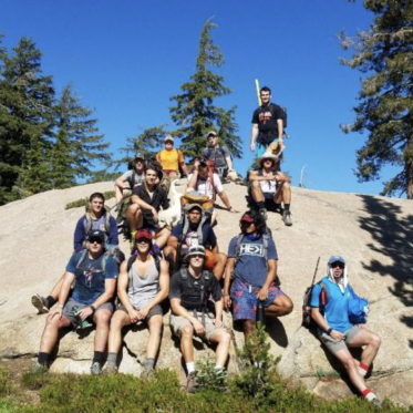 Senior class retreat at Warren Lake