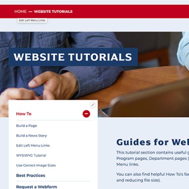Website Tutorial webpage image