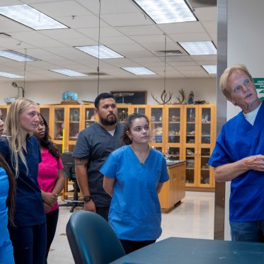 Greg Smith and students