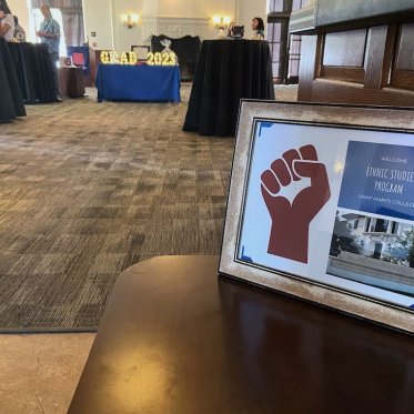 frame placed on a table