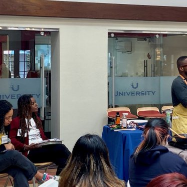 a man giving a speech