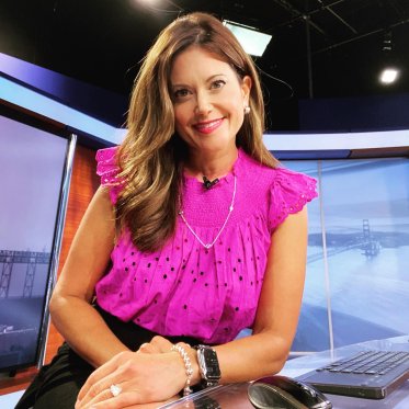 Laura Garcia in a NBC Newsroom