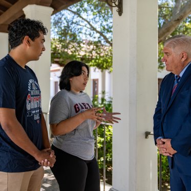 Roger with more Gael students