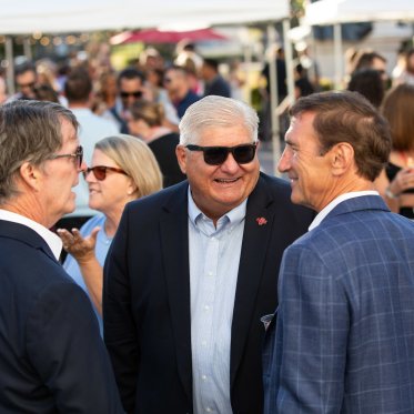 Roger with SMC alums