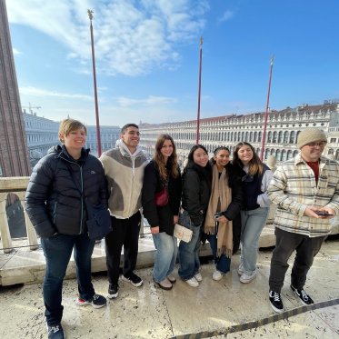 Basilica of San Marco on balcony