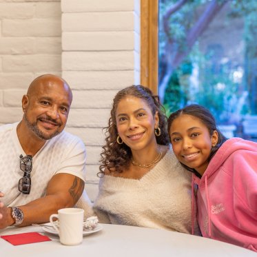 Parents at first generation breakfast for Family Weekend