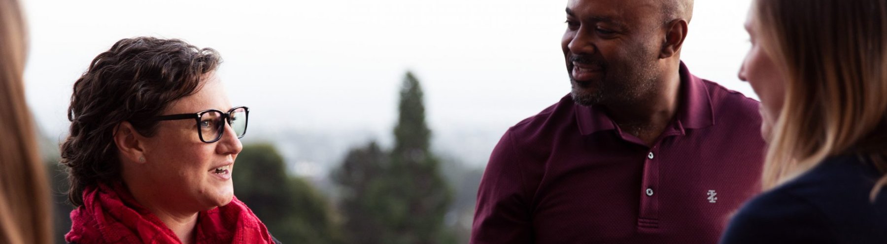 People having a conversation