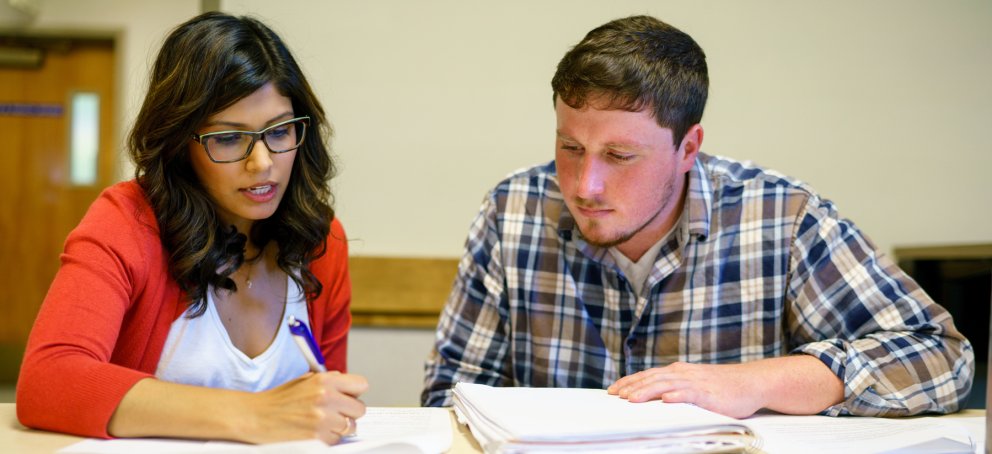 counseling students studying