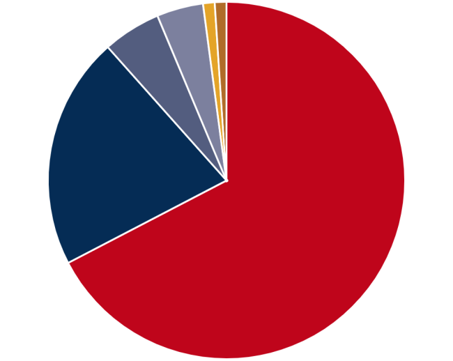 A pie graph
