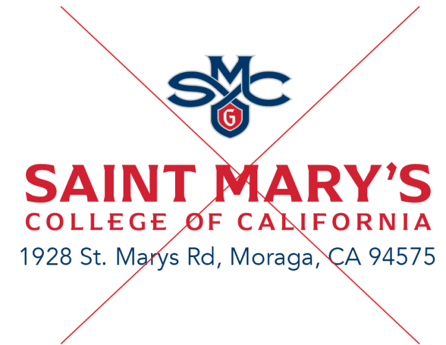 Logo crossed out with text under it