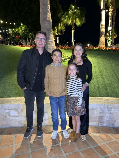 Jens and Raelene Weiden with their children, Parker and Quincy