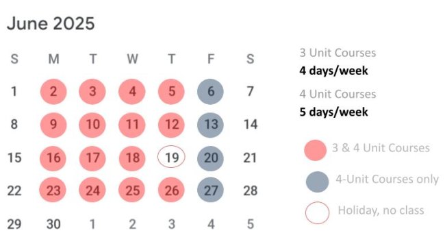 Summer 2025 June Calendar
