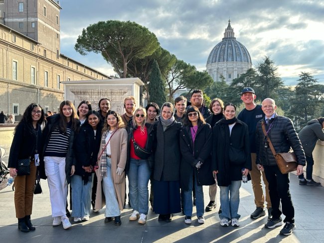 Group shot at the Vatican Museums