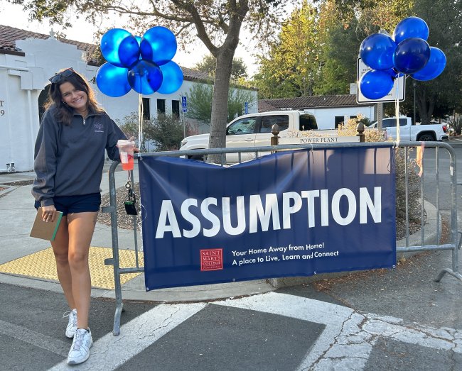 Lexi as an RA in Assumption Hall