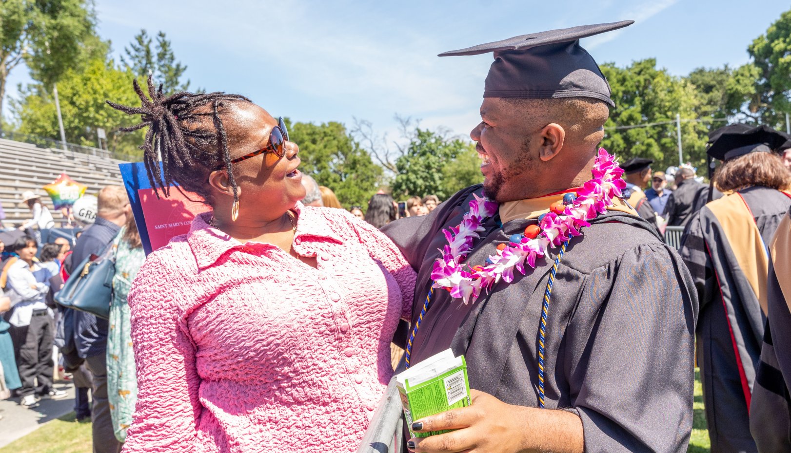 GPS grad with family member