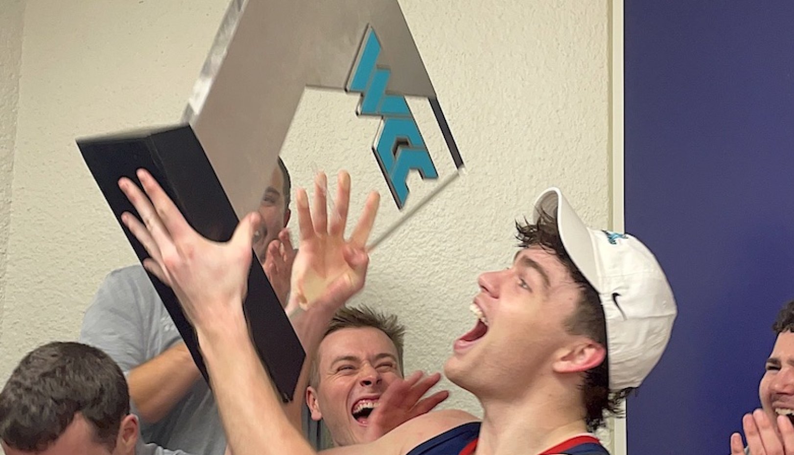 Alex Ducas with WCC Trophy in February 2024