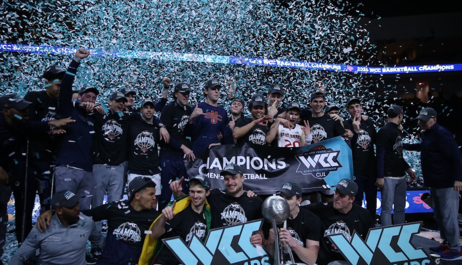 Confetti celebration as Gaels win WCC Men's Basketball Championship 2024