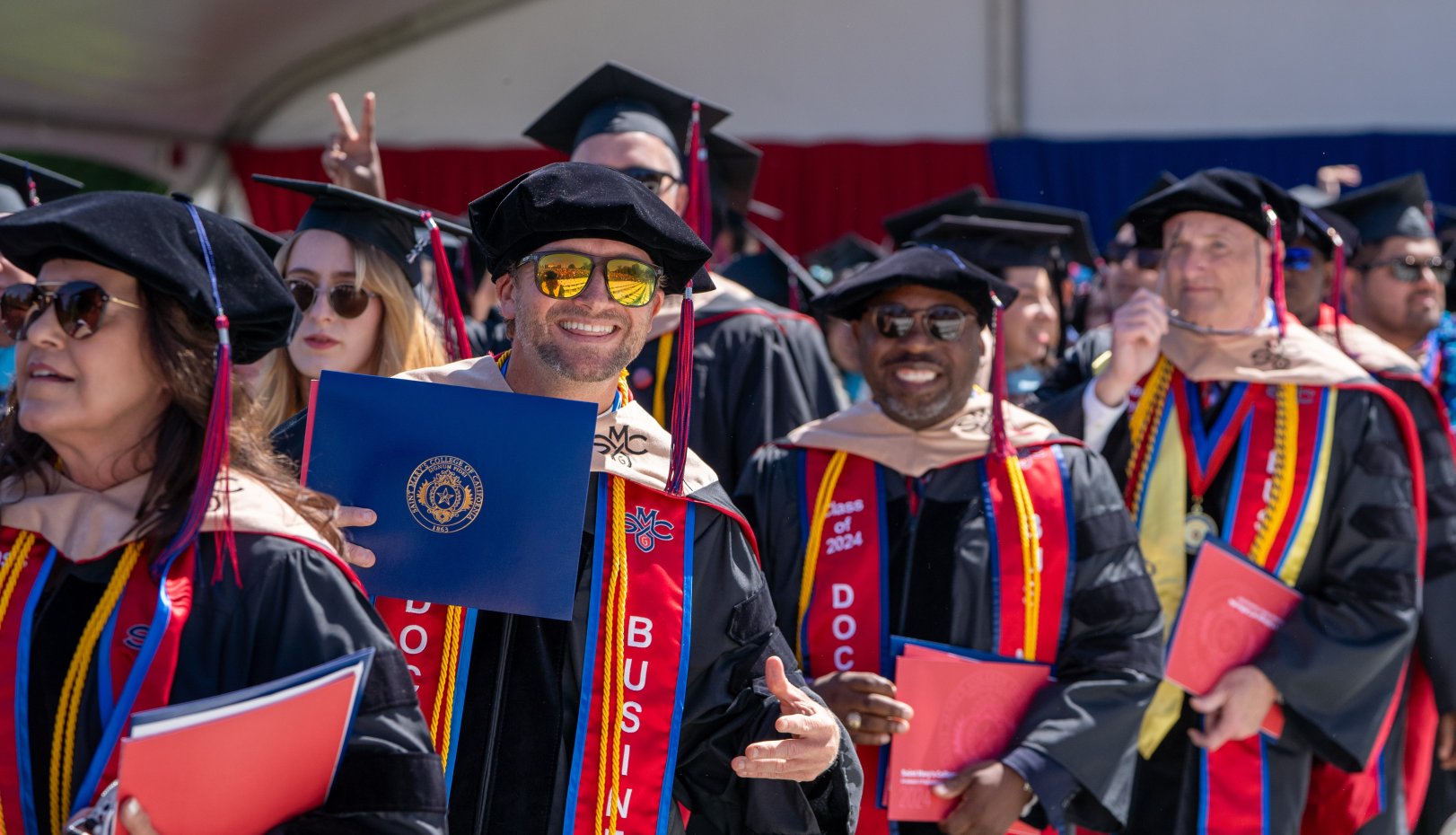 Lining up to graduate