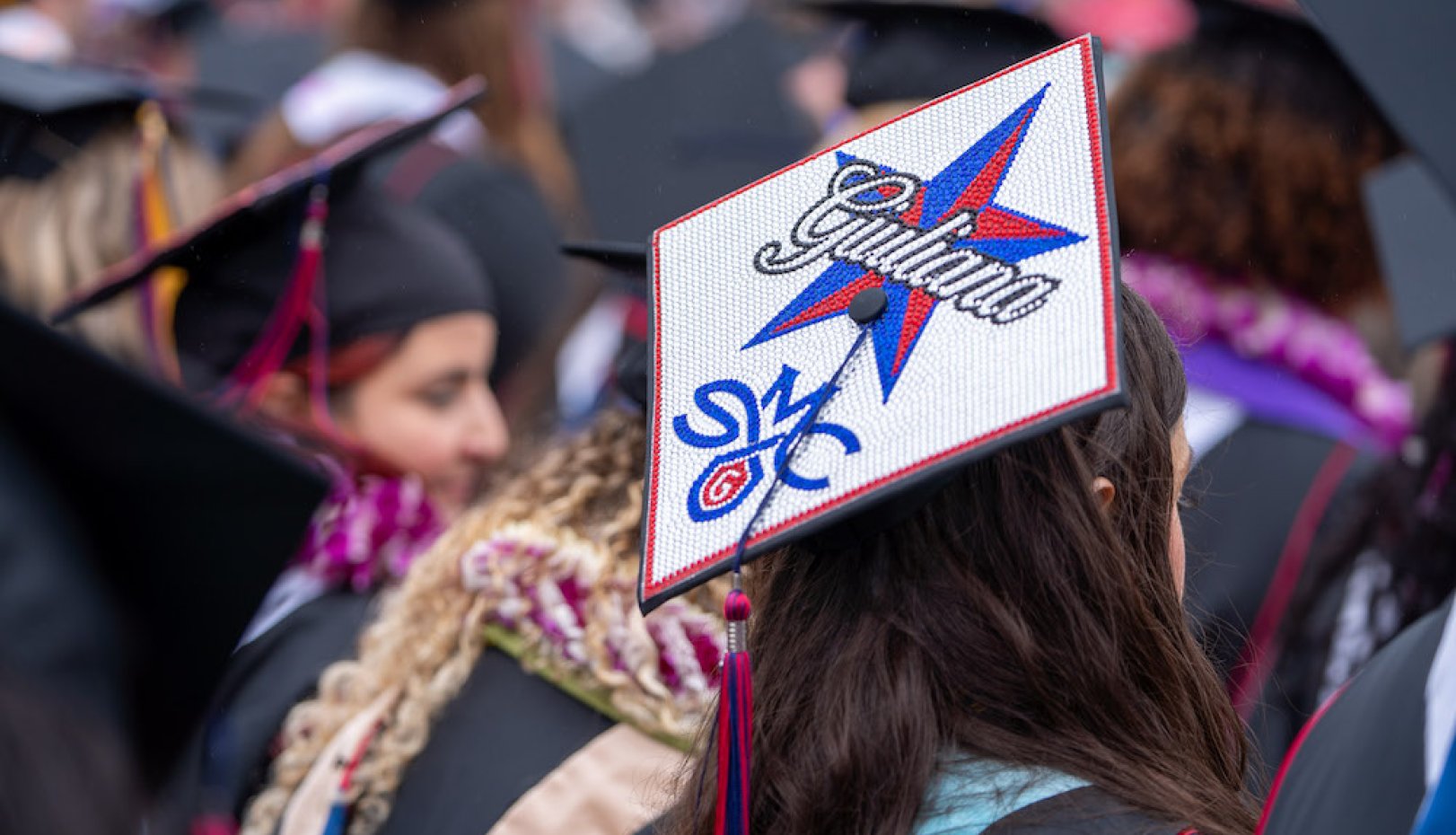 A mortarboard from 2024 Undergraduate Commencement