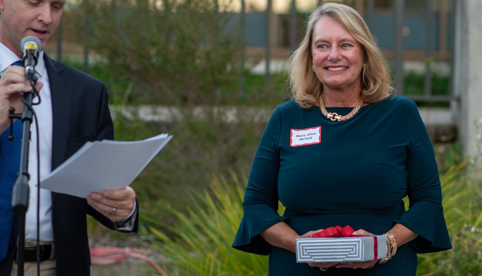 At the faculty awards