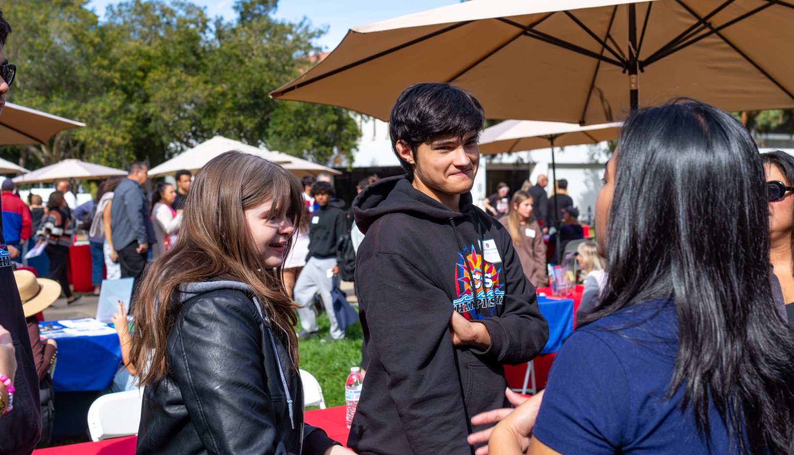 Talking at Fall Preview Day