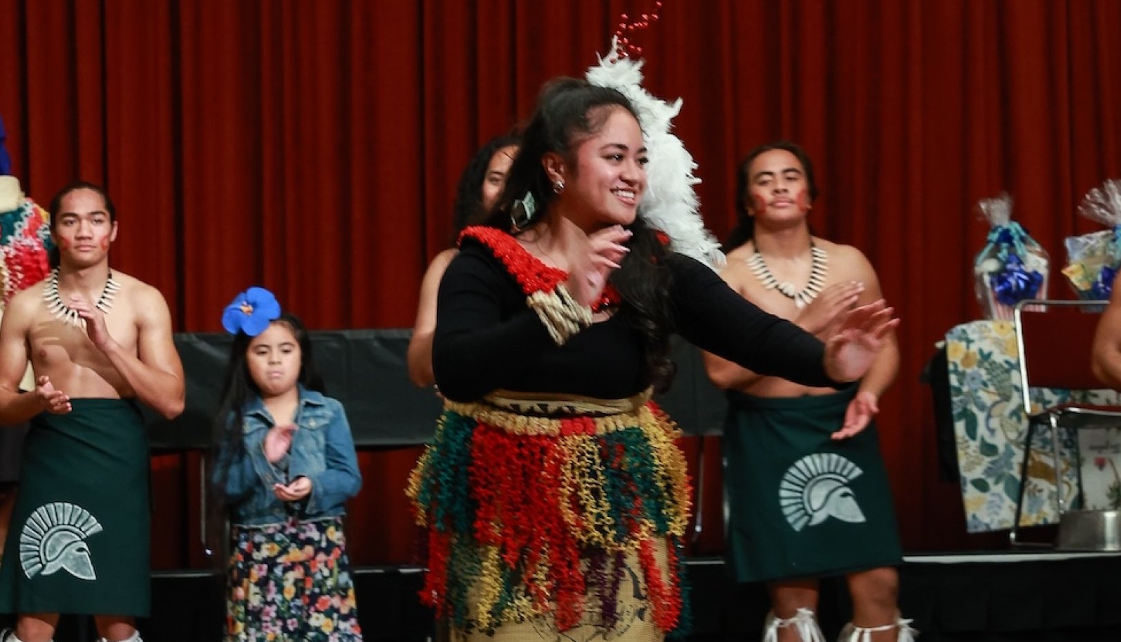 Dancer from People of the Pacific kickoff in January 2025