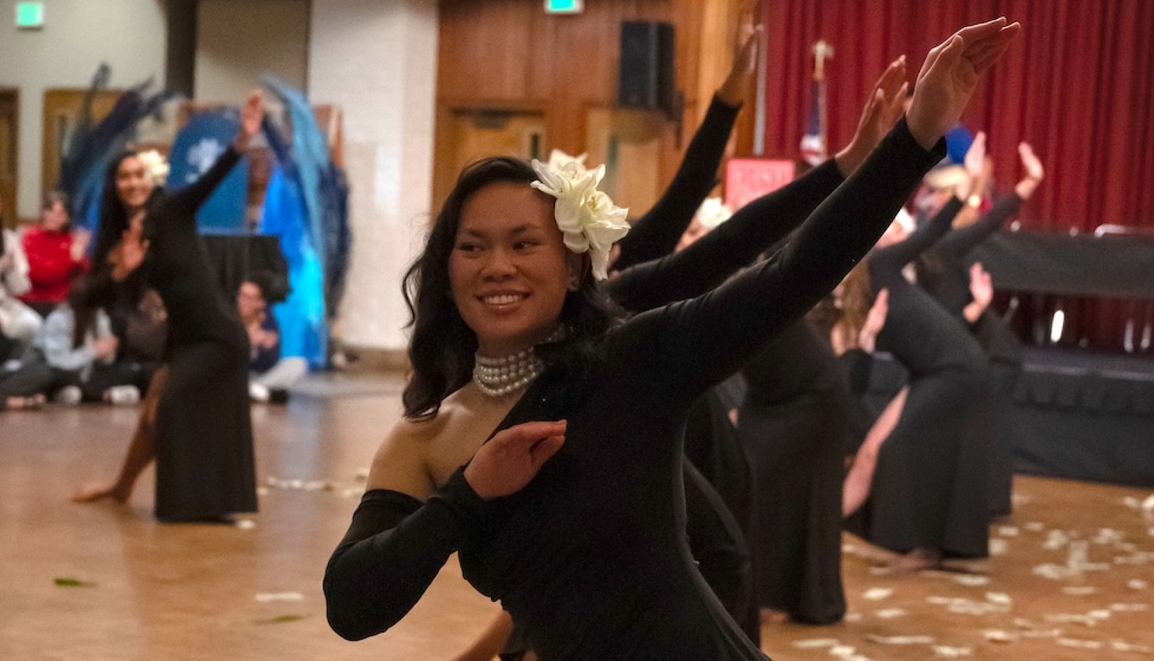 Dancers from People of the Pacific kickoff in January 2025