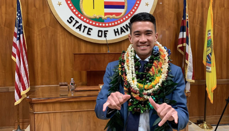 Brandon Elefante in the Honolulu City Council chambers
