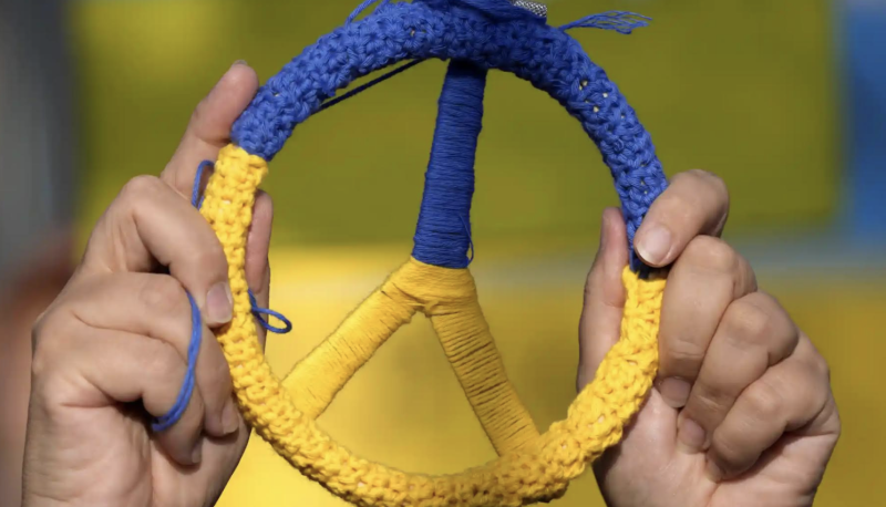 Ukraine peace symbol